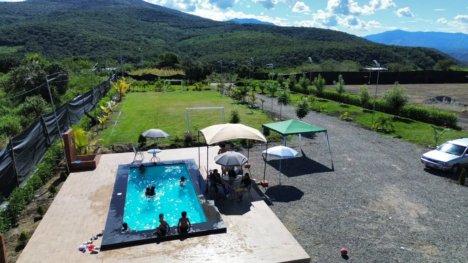 Vista aérea de Santa Fe Condominio Campestre
